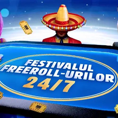 Un Festival al Freeroll-urilor creat să joci 24/7 la 888 Casino