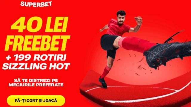 Superbet Bonus de Bun Venit – 500 Lei Bonus Sport sau 1200 Lei + 300 Rotiri Gratuite